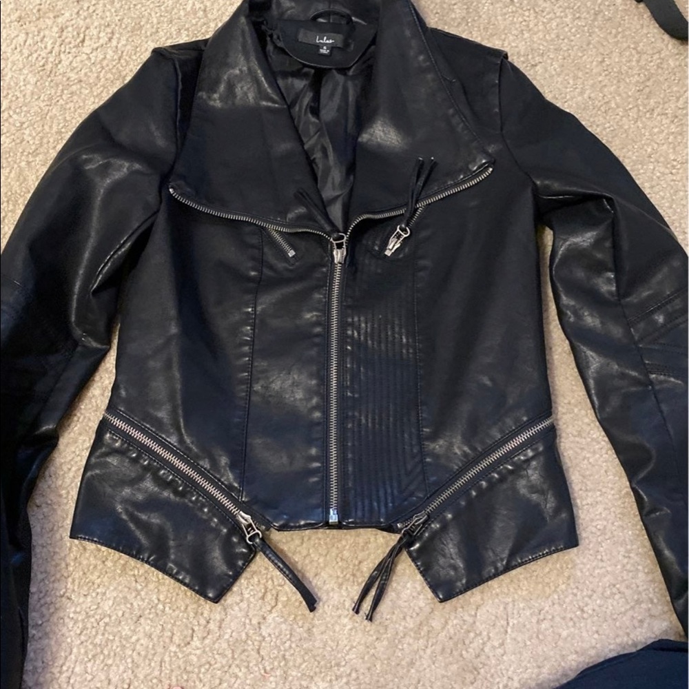 Lulus small leather jacket